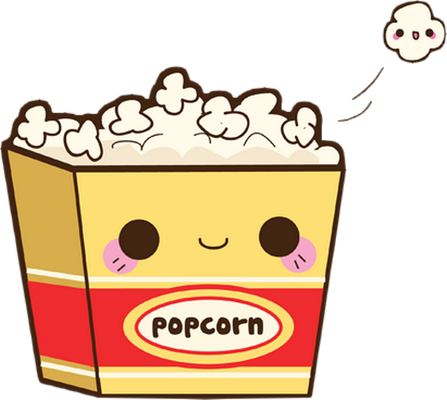 pop-corn - restauration - alimentation - smiley émoticône émoji cartoon clipart illustration - artémotic