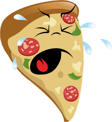 pizza - restauration - alimentation - smiley émoticône émoji cartoon clipart illustration - artémotic