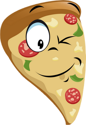 pizza - restauration - alimentation - smiley émoticône émoji cartoon clipart illustration - artémotic