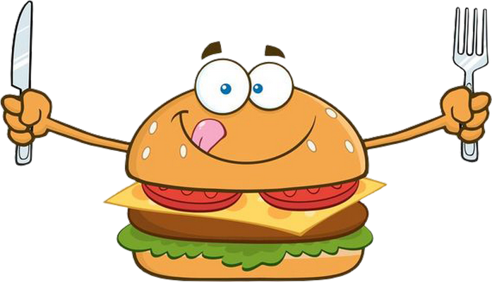 hamburger - restauration - alimentation - smiley émoticône émoji cartoon clipart illustration - artémotic