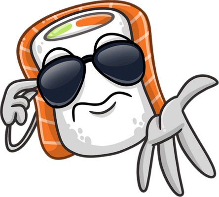 sushi - restauration - alimentation - smiley émoticône émoji cartoon clipart illustration - artémotic