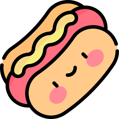 hot dog - restauration - alimentation - smiley émoticône émoji cartoon clipart illustration - artémotic
