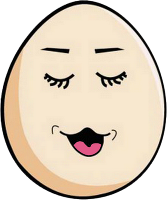 œuf - restauration - alimentation - smiley émoticône émoji cartoon clipart illustration - artémotic