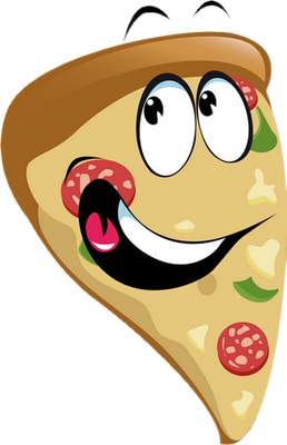 pizza - restauration - alimentation - smiley émoticône émoji cartoon clipart illustration - artémotic