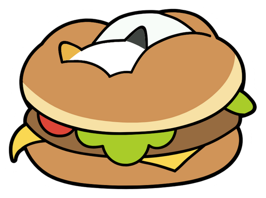 hamburger - restauration - alimentation - smiley émoticône émoji cartoon clipart illustration - artémotic