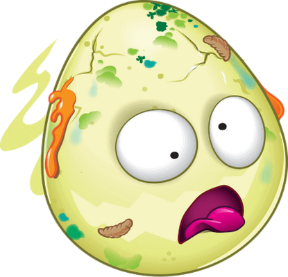 œuf - restauration - alimentation - smiley émoticône émoji cartoon clipart illustration - artémotic