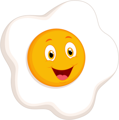 œuf - restauration - alimentation - smiley émoticône émoji cartoon clipart illustration - artémotic