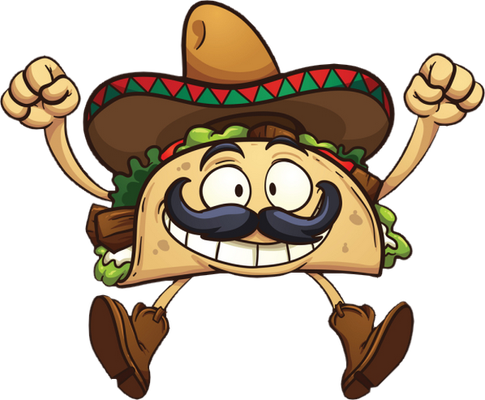 taco - restauration - alimentation - smiley émoticône émoji cartoon clipart illustration - artémotic