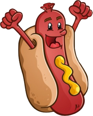 hot dog - restauration - alimentation - smiley émoticône émoji cartoon clipart illustration - artémotic