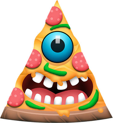 pizza - restauration - alimentation - smiley émoticône émoji cartoon clipart illustration - artémotic