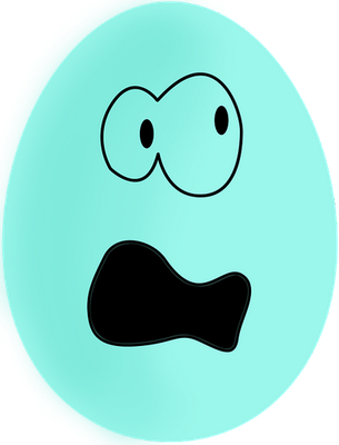 œuf - restauration - alimentation - smiley émoticône émoji cartoon clipart illustration - artémotic