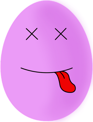 œuf - restauration - alimentation - smiley émoticône émoji cartoon clipart illustration - artémotic