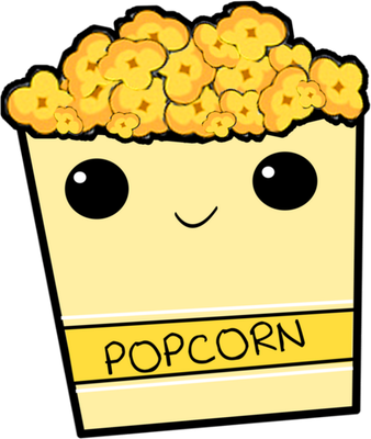 pop-corn - restauration - alimentation - smiley émoticône émoji cartoon clipart illustration - artémotic