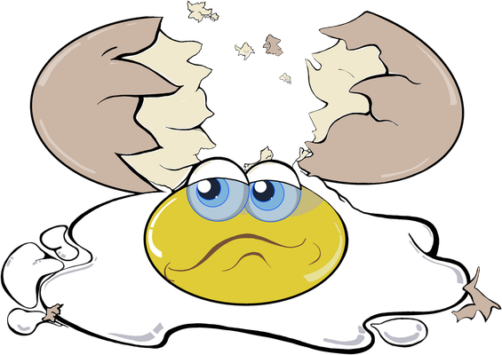 œuf - restauration - alimentation - smiley émoticône émoji cartoon clipart illustration - artémotic