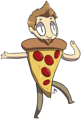 pizza - restauration - alimentation - smiley émoticône émoji cartoon clipart illustration - artémotic