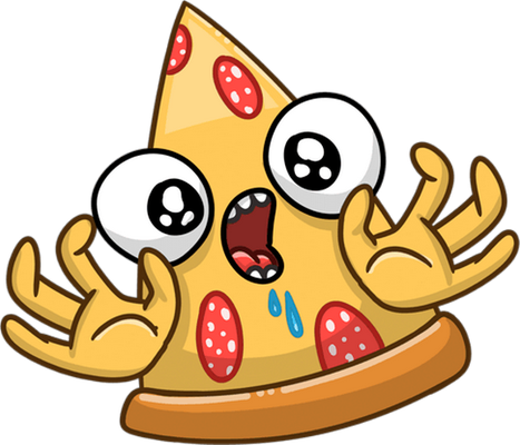 pizza - restauration - alimentation - smiley émoticône émoji cartoon clipart illustration - artémotic