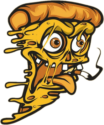 pizza - restauration - alimentation - smiley émoticône émoji cartoon clipart illustration - artémotic