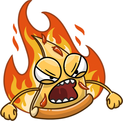 pizza - restauration - alimentation - smiley émoticône émoji cartoon clipart illustration - artémotic