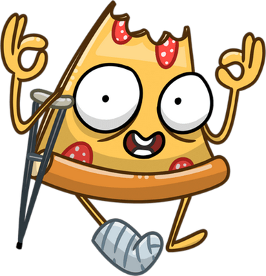pizza - restauration - alimentation - smiley émoticône émoji cartoon clipart illustration - artémotic