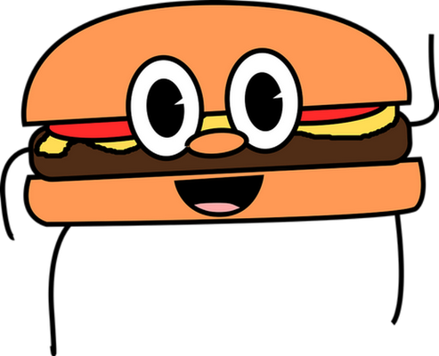 hamburger - restauration - alimentation - smiley émoticône émoji cartoon clipart illustration - artémotic