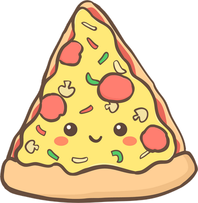 pizza - restauration - alimentation - smiley émoticône émoji cartoon clipart illustration - artémotic