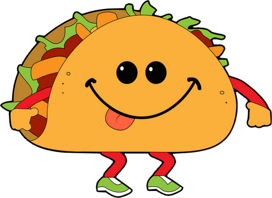 taco - restauration - alimentation - smiley émoticône émoji cartoon clipart illustration - artémotic