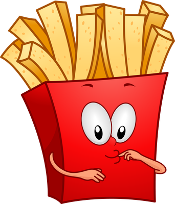 frite - restauration - alimentation - smiley émoticône émoji cartoon clipart illustration - artémotic
