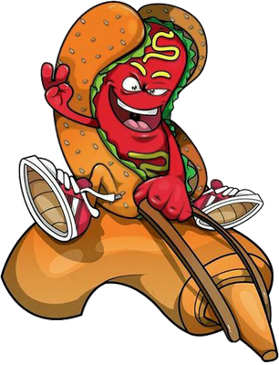 hot dog - restauration - alimentation - smiley émoticône émoji cartoon clipart illustration - artémotic
