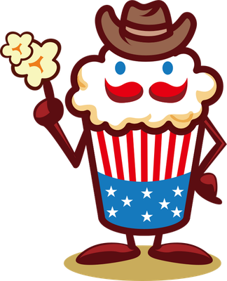 pop-corn - restauration - alimentation - smiley émoticône émoji cartoon clipart illustration - artémotic