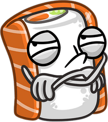 sushi - restauration - alimentation - smiley émoticône émoji cartoon clipart illustration - artémotic