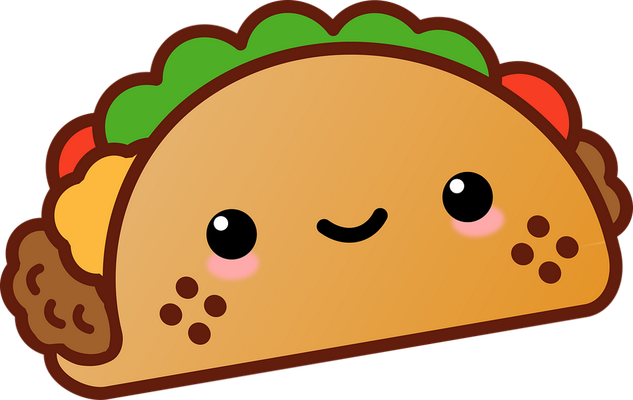 taco - restauration - alimentation - smiley émoticône émoji cartoon clipart illustration - artémotic