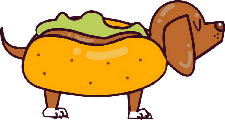 hot dog - restauration - alimentation - smiley émoticône émoji cartoon clipart illustration - artémotic