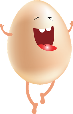 œuf - restauration - alimentation - smiley émoticône émoji cartoon clipart illustration - artémotic
