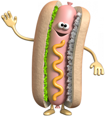 hot dog - restauration - alimentation - smiley émoticône émoji cartoon clipart illustration - artémotic