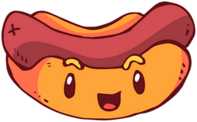 hot dog - restauration - alimentation - smiley émoticône émoji cartoon clipart illustration - artémotic