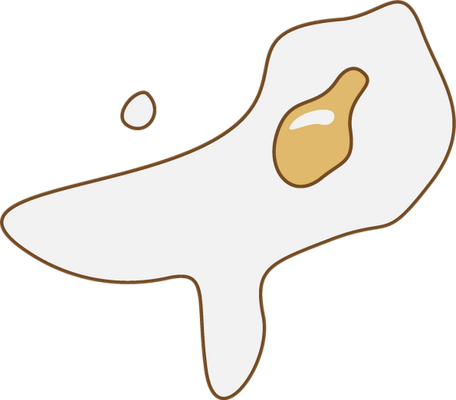 œuf - restauration - alimentation - smiley émoticône émoji cartoon clipart illustration - artémotic