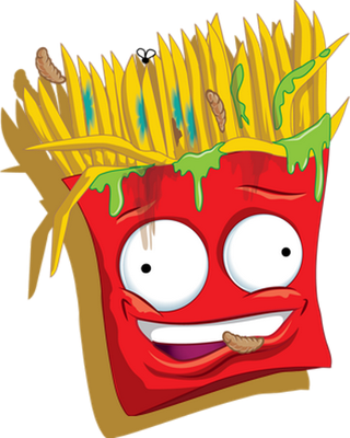 frite - restauration - alimentation - smiley émoticône émoji cartoon clipart illustration - artémotic