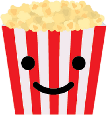 pop-corn - restauration - alimentation - smiley émoticône émoji cartoon clipart illustration - artémotic