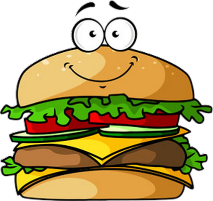 hamburger - restauration - alimentation - smiley émoticône émoji cartoon clipart illustration - artémotic