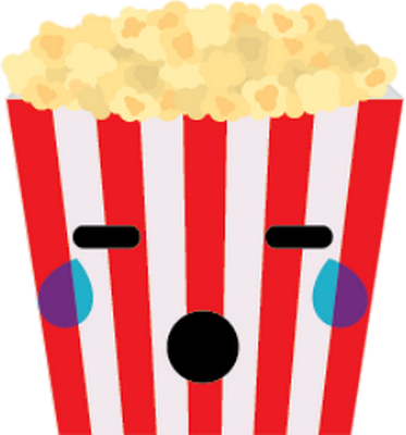 pop-corn - restauration - alimentation - smiley émoticône émoji cartoon clipart illustration - artémotic