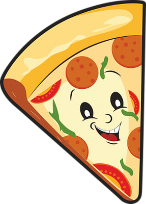 pizza - restauration - alimentation - smiley émoticône émoji cartoon clipart illustration - artémotic