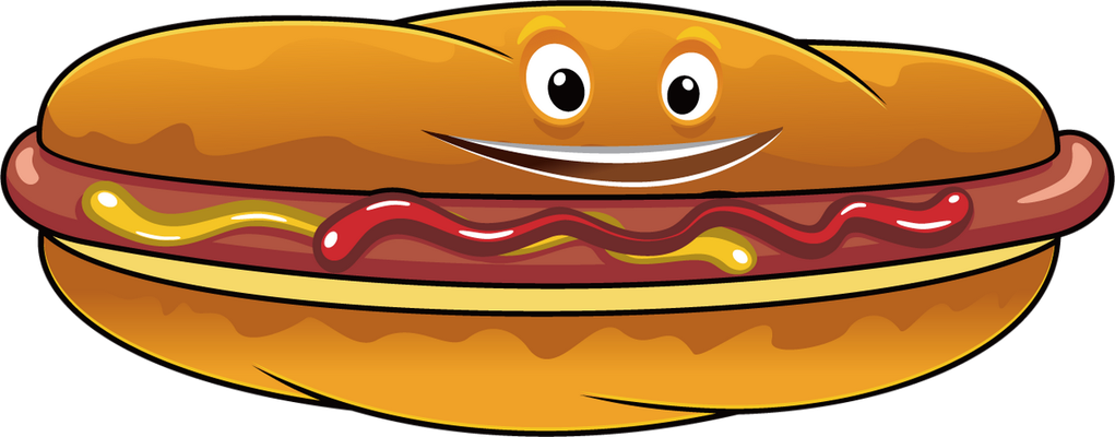 hot dog - restauration - alimentation - smiley émoticône émoji cartoon clipart illustration - artémotic