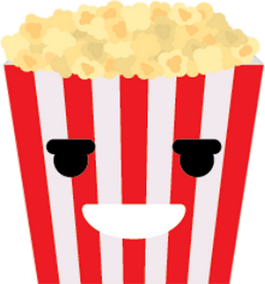 pop-corn - restauration - alimentation - smiley émoticône émoji cartoon clipart illustration - artémotic