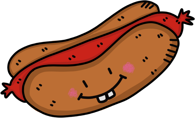 hot dog - restauration - alimentation - smiley émoticône émoji cartoon clipart illustration - artémotic