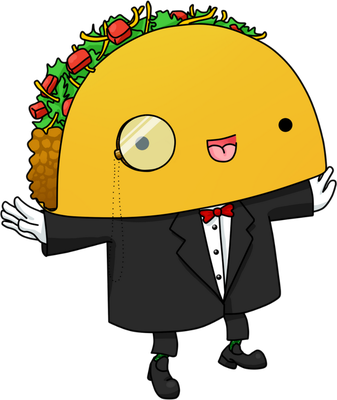 taco - restauration - alimentation - smiley émoticône émoji cartoon clipart illustration - artémotic