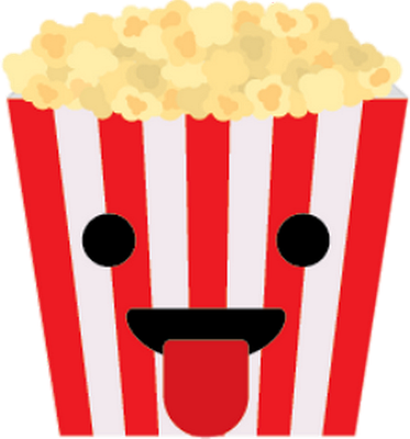 pop-corn - restauration - alimentation - smiley émoticône émoji cartoon clipart illustration - artémotic