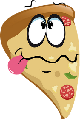 pizza - restauration - alimentation - smiley émoticône émoji cartoon clipart illustration - artémotic