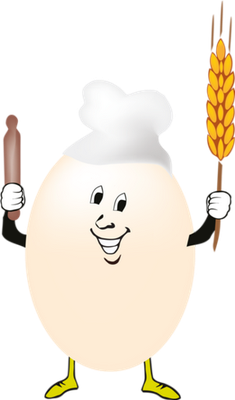 œuf - restauration - alimentation - smiley émoticône émoji cartoon clipart illustration - artémotic