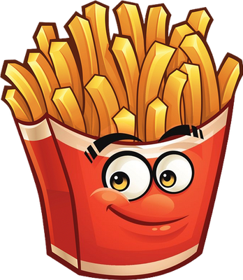 frite - restauration - alimentation - smiley émoticône émoji cartoon clipart illustration - artémotic
