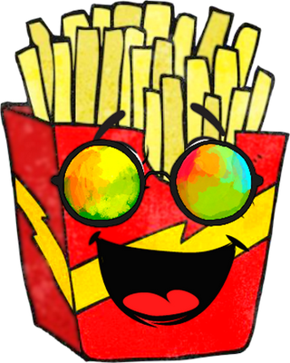 frite - restauration - alimentation - smiley émoticône émoji cartoon clipart illustration - artémotic
